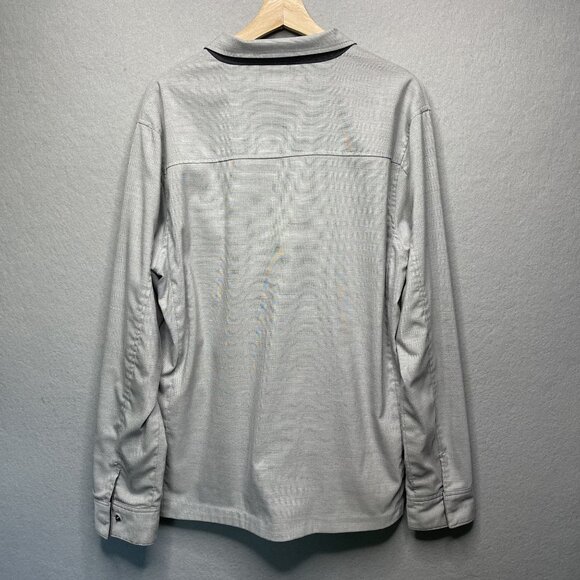 Travis Mathew Jacket Mens Large Gray Full Zip Flight Golf Santiago Reversible - Picture 5 of 6